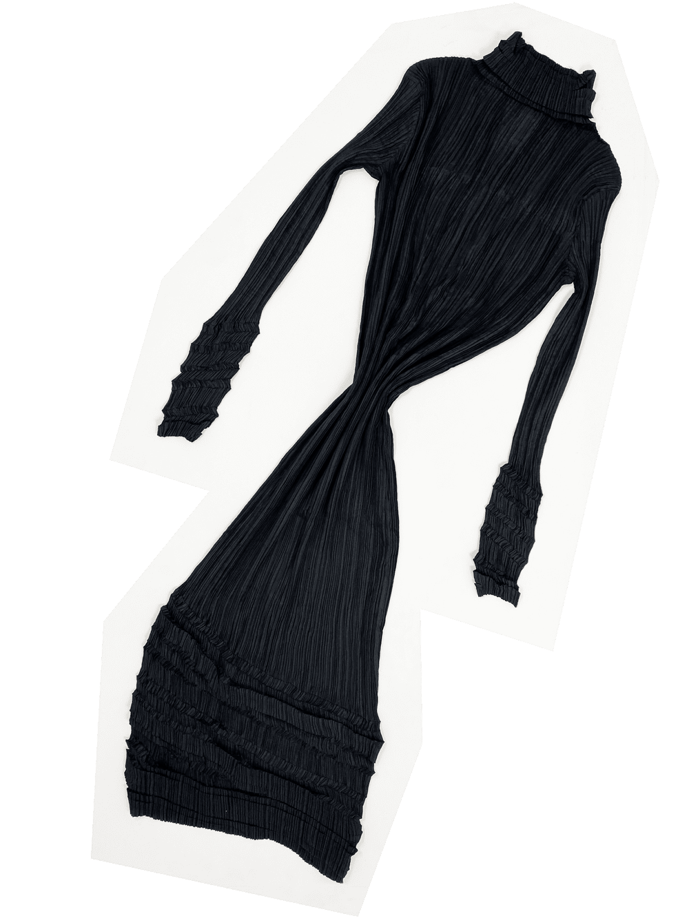 Issey Miyake 90s zig zag pleated maxi dress — JAMES VELORIA