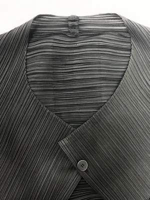 RISLEY Back pleats blouson シアー ブラック 近年 シアーブルゾン / ブラック – fosie