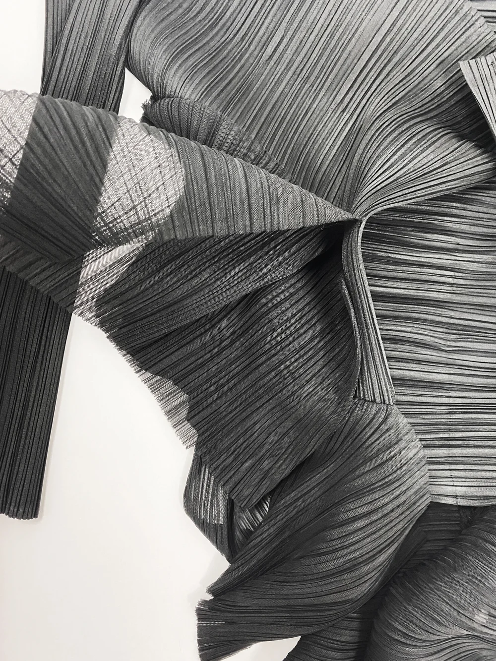 Pleats Please black deconstructed jacket — JAMES VELORIA