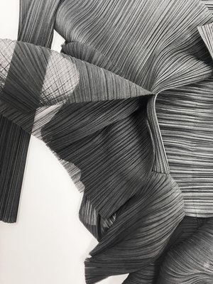 Pleats Please black deconstructed jacket — JAMES VELORIA