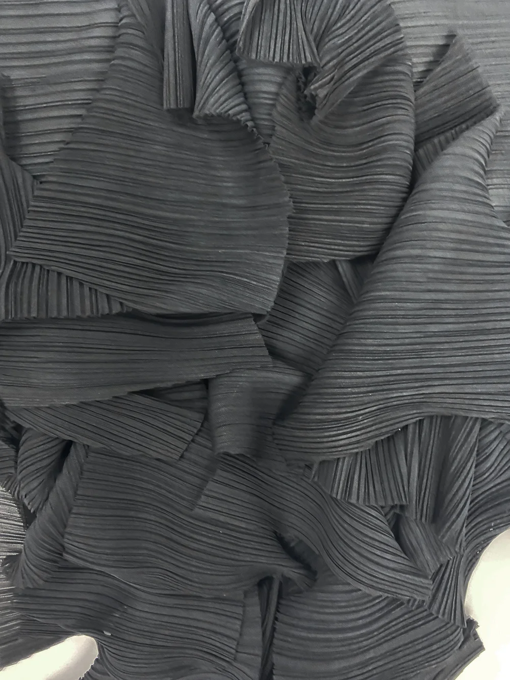 Pleats Please black deconstructed jacket — JAMES VELORIA