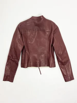 Prada 90s leather moto jacket — JAMES VELORIA