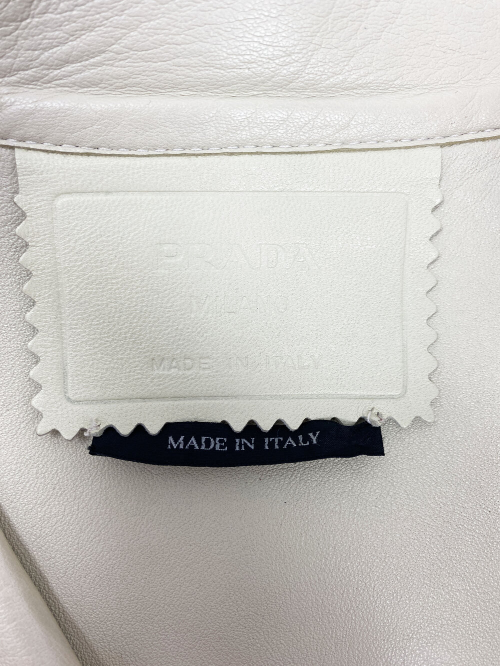 Prada 90s leather moto jacket — JAMES VELORIA