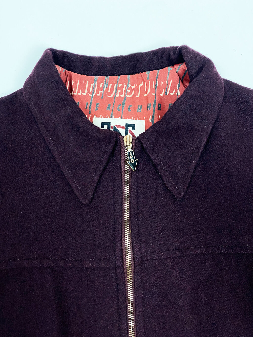 Jean Paul Gaultier 90s wool zip jacket — JAMES VELORIA