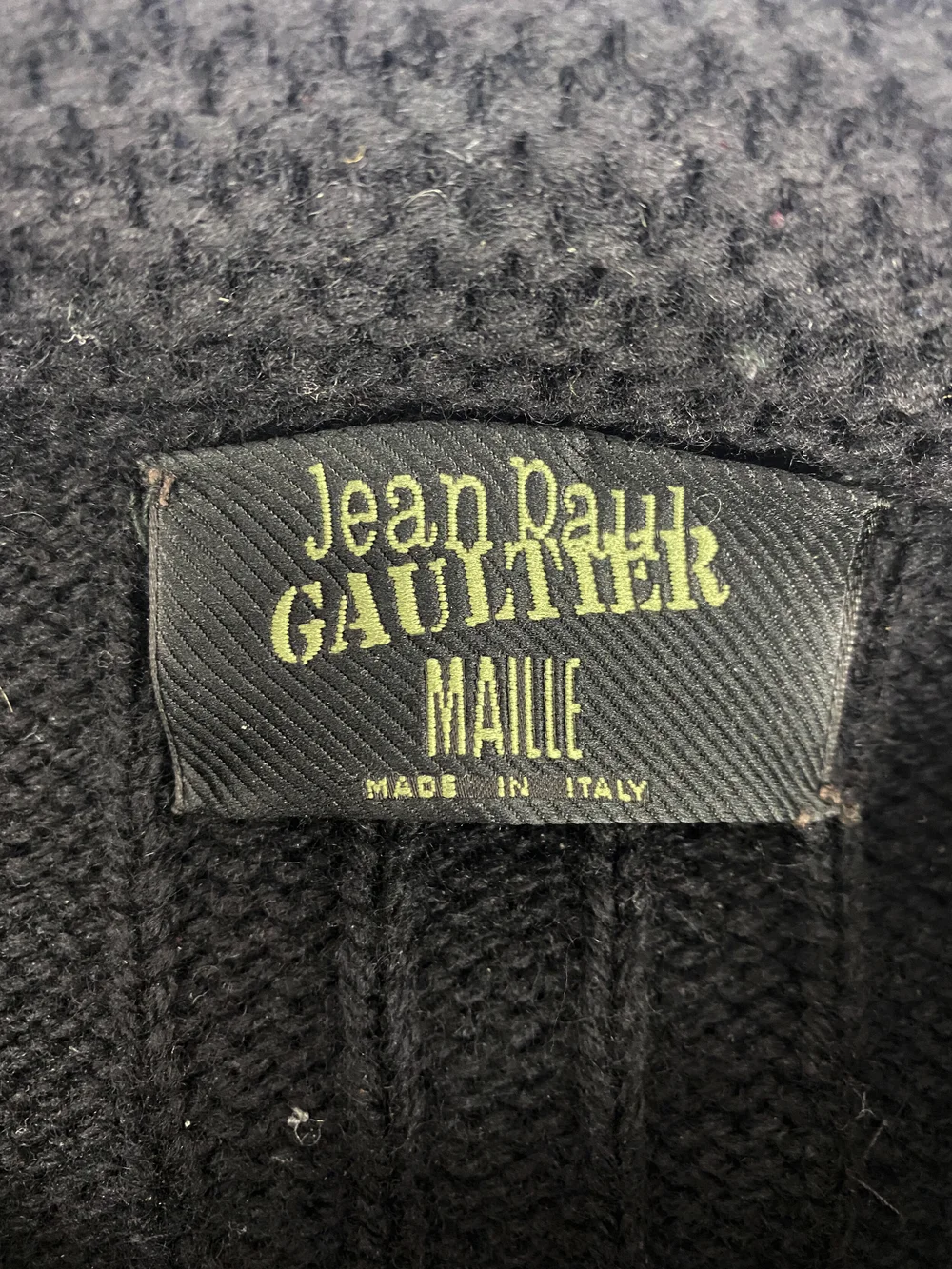 Jean Paul Gaultier F/W 1999 tube collar sweater — JAMES VELORIA