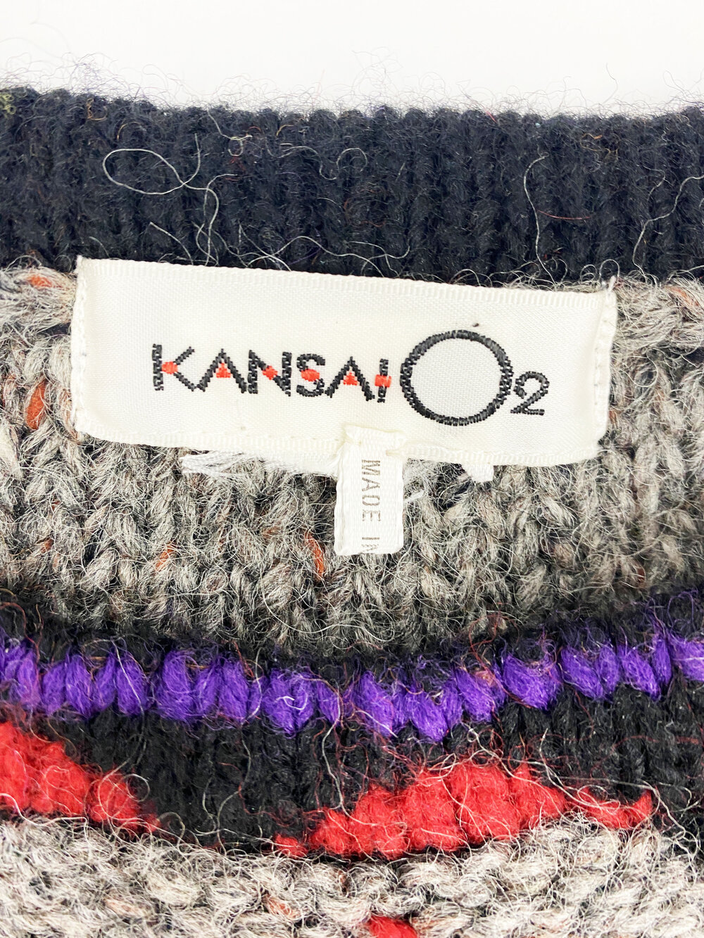 Kansai Yamamoto 80s embroidered sweater — JAMES VELORIA