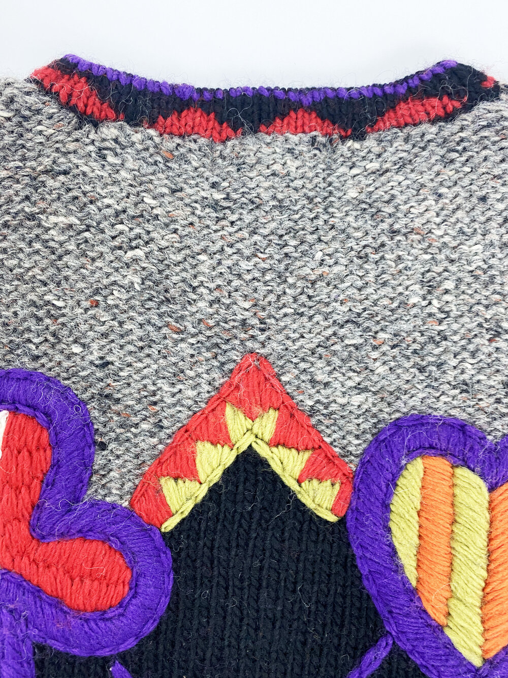 Kansai Yamamoto 80s embroidered sweater — JAMES VELORIA