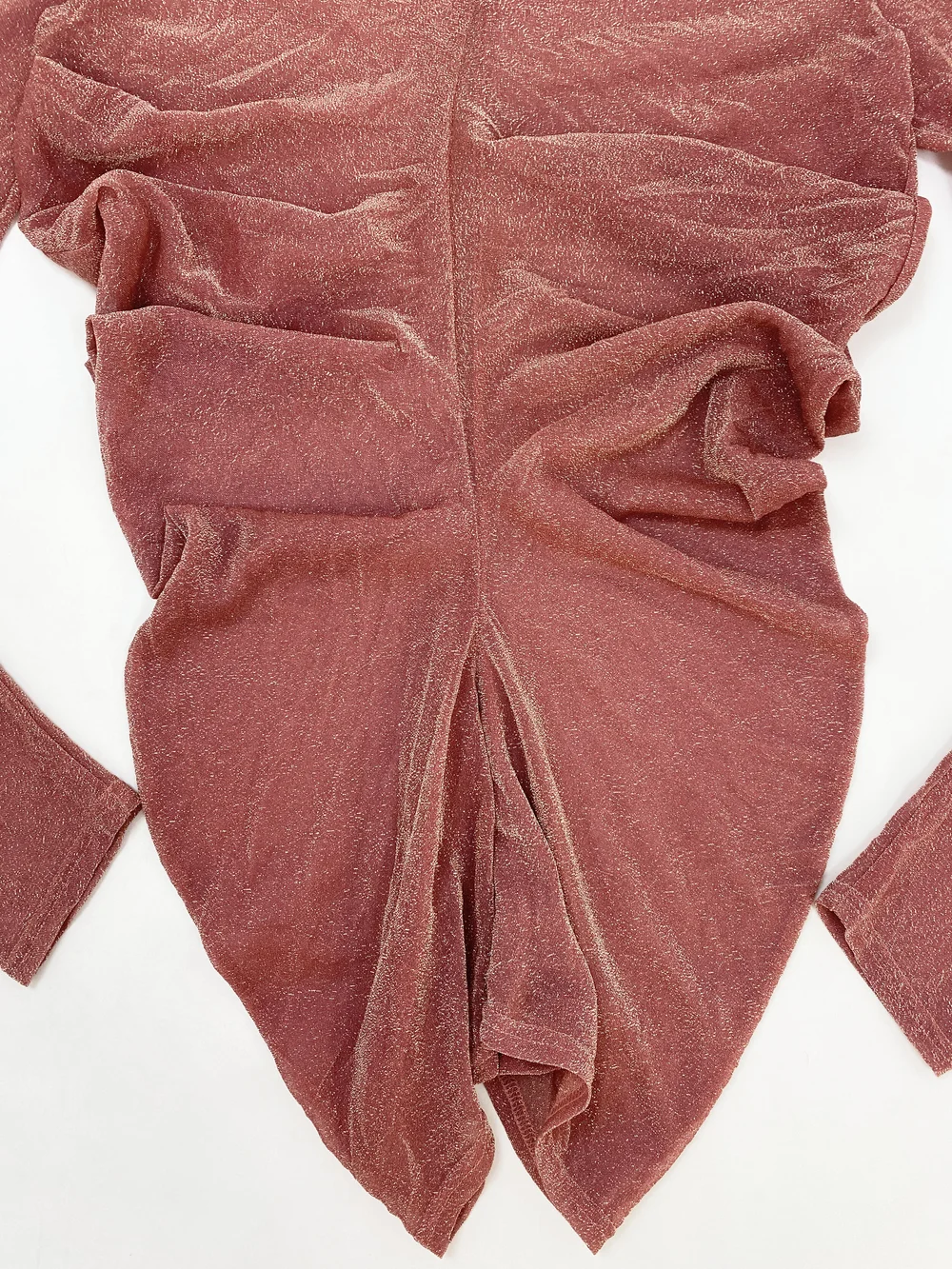 John Galliano S/S 2003 curved seam metallic top — JAMES VELORIA