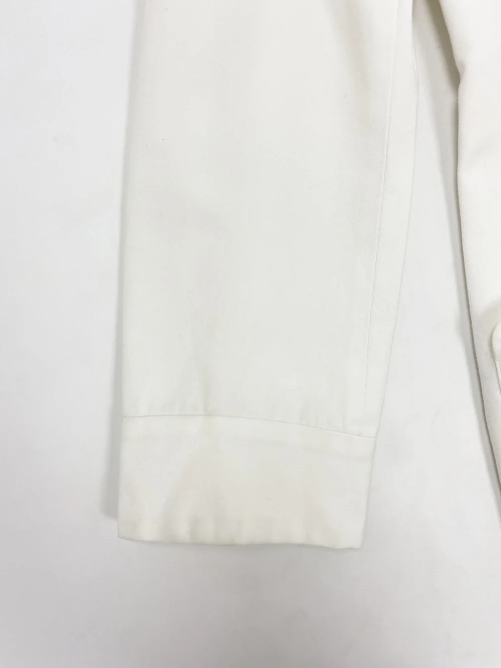 Yohji Yamamoto white asymmetrical trench coat — JAMES VELORIA
