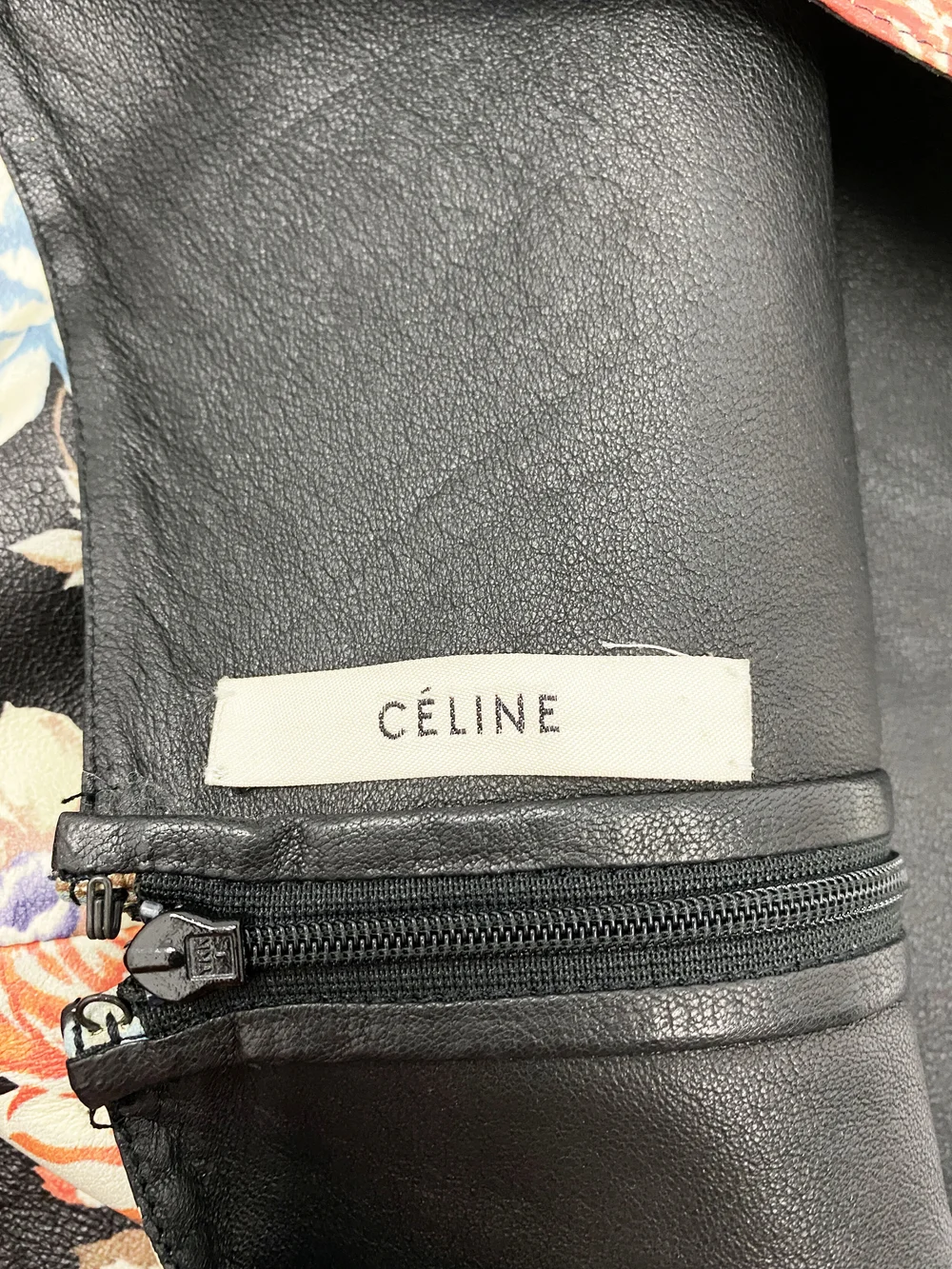 Celine Resort 2012 floral print leather skirt — JAMES VELORIA