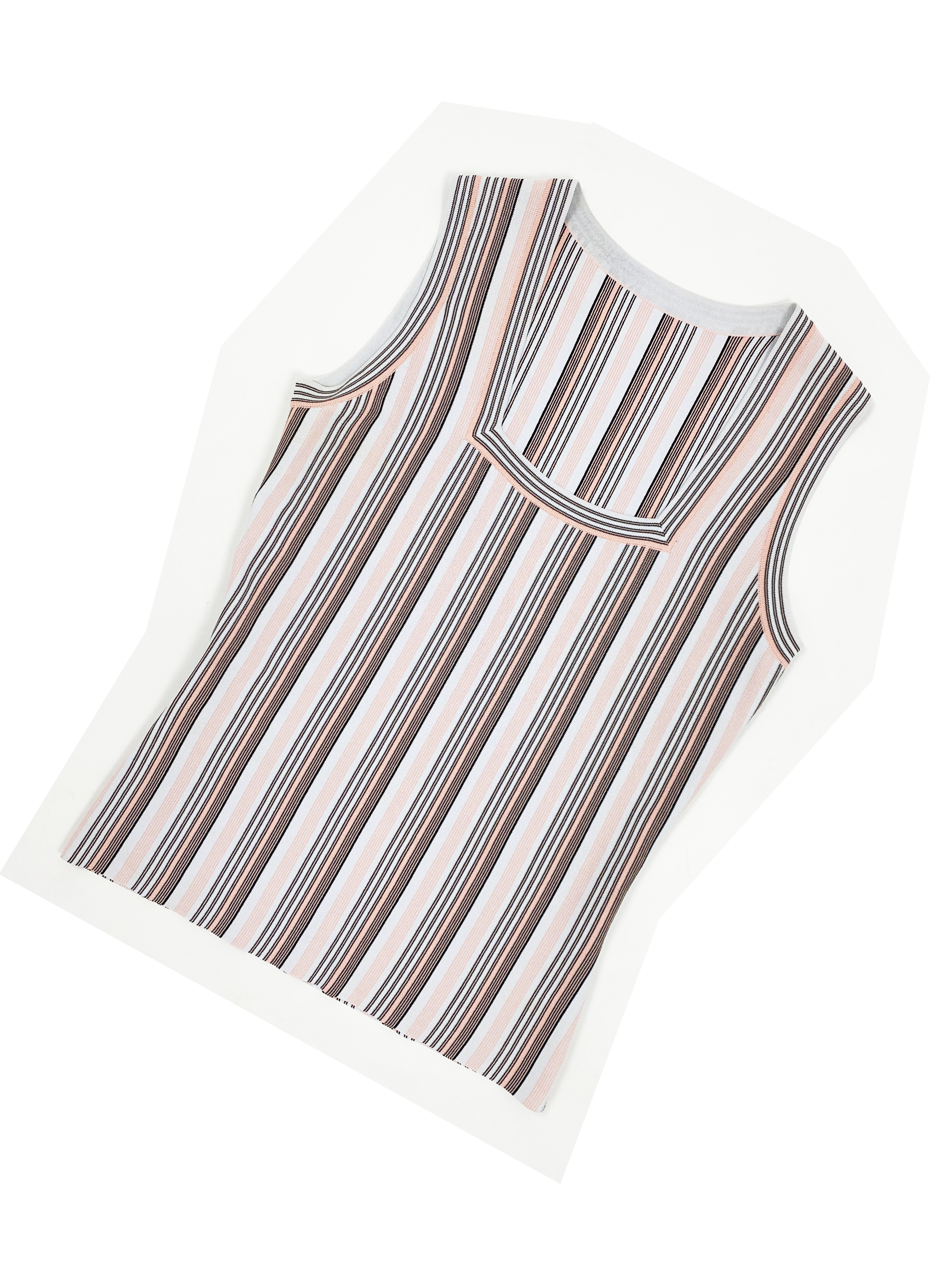 Alaia striped knit top