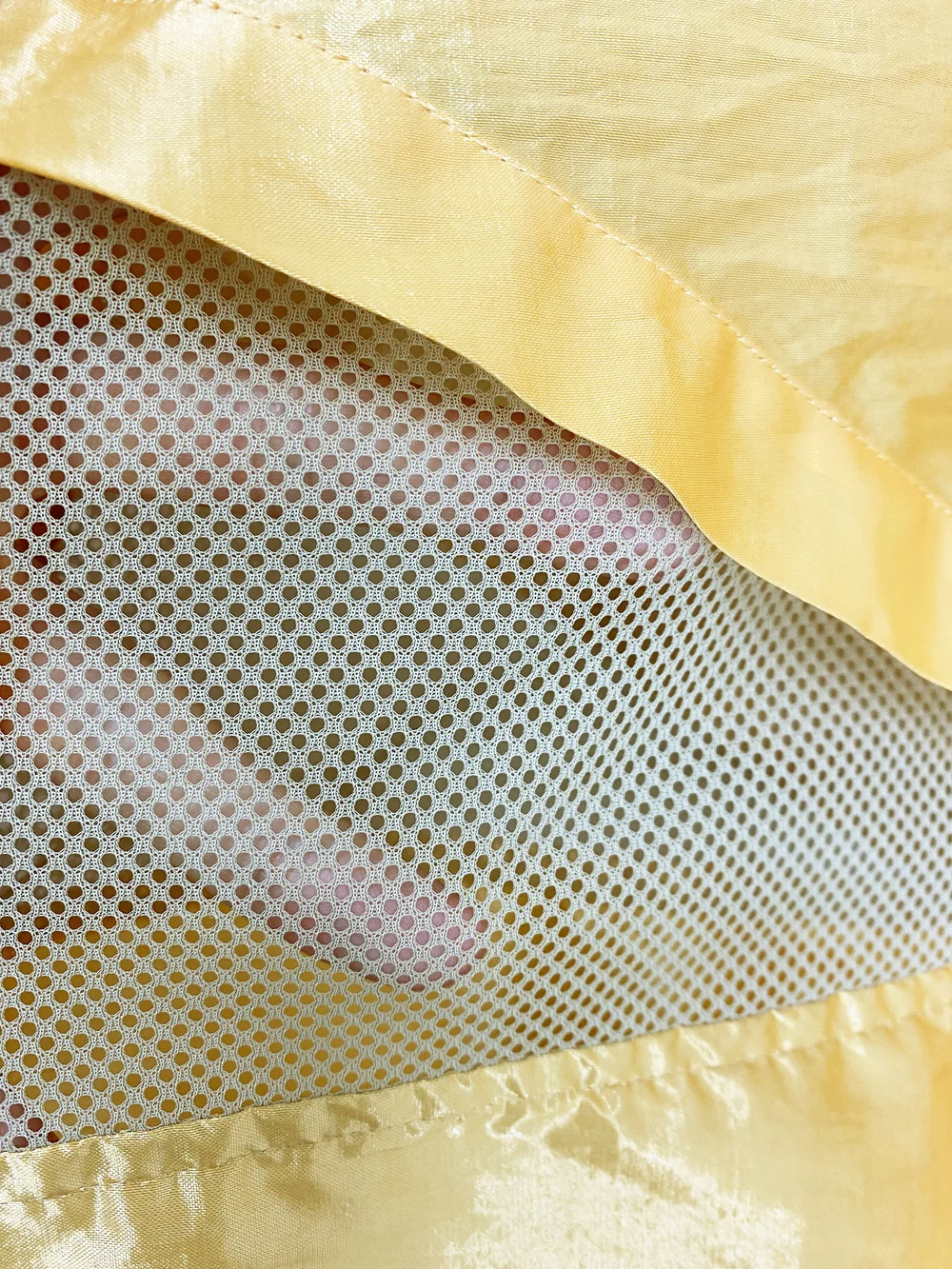 Issey Miyake Windcoat yellow nylon raincoat — JAMES VELORIA