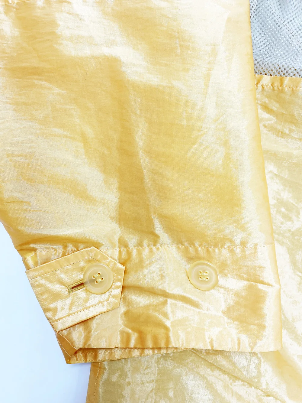 Issey Miyake Windcoat yellow nylon raincoat — JAMES VELORIA