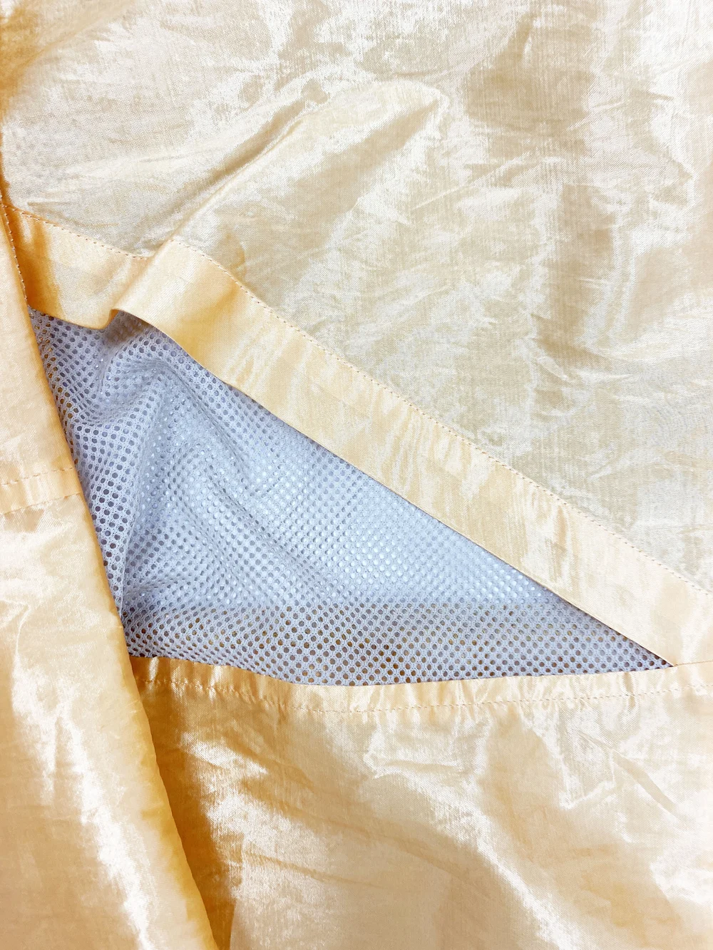 Issey Miyake Windcoat yellow nylon raincoat — JAMES VELORIA