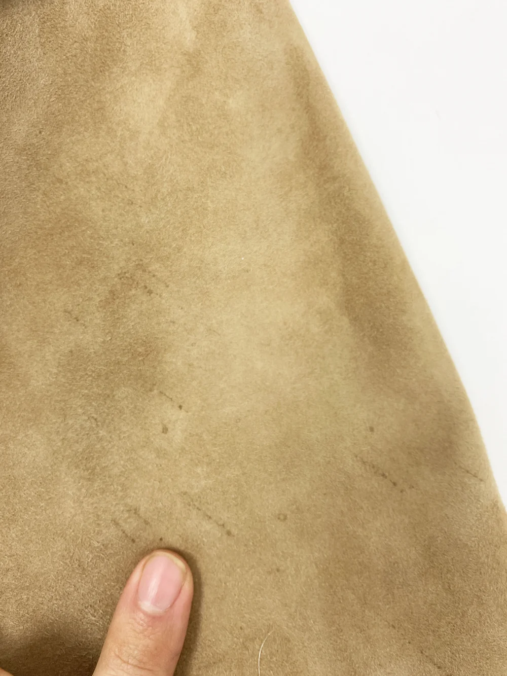 Gianni Versace 90s tan suede suit — JAMES VELORIA