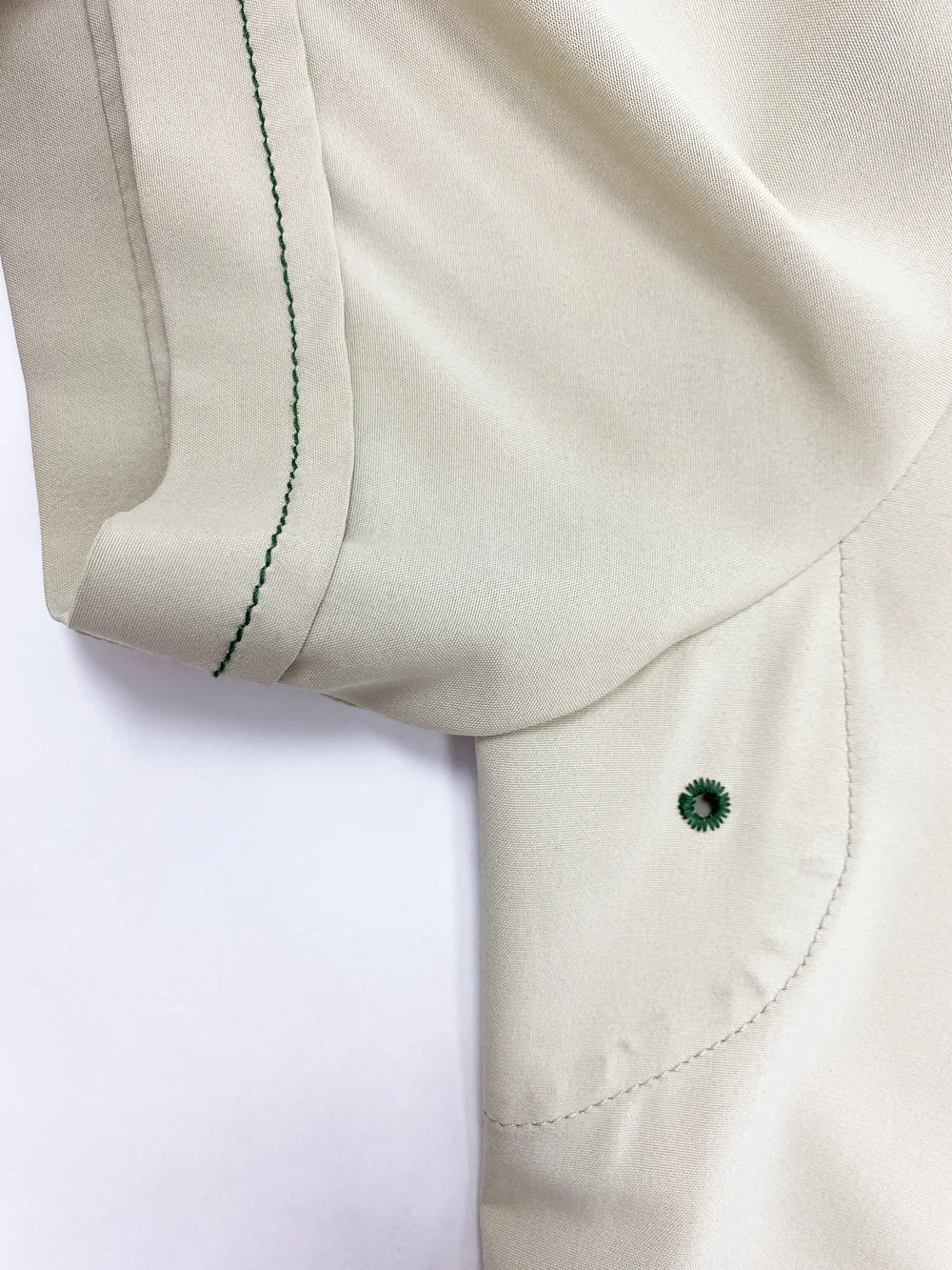 Prada Sport tan snap shirt — JAMES VELORIA