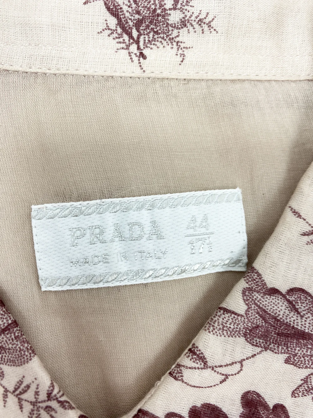 PRADA フローラルプリント トップス 38 PRADA フローラルプリント トップス 38 Ebony Floral print