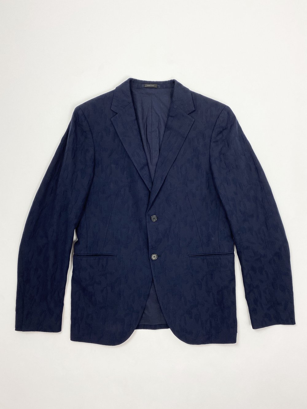 Jil Sander S/S 2015 navy textured suit — JAMES VELORIA