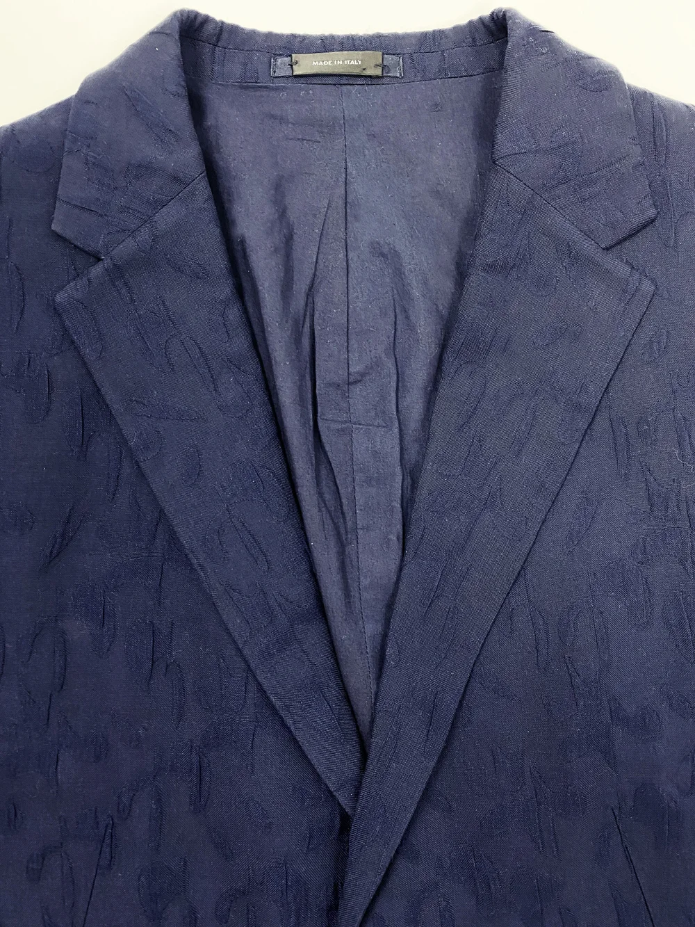 Jil Sander S/S 2015 navy textured suit — JAMES VELORIA