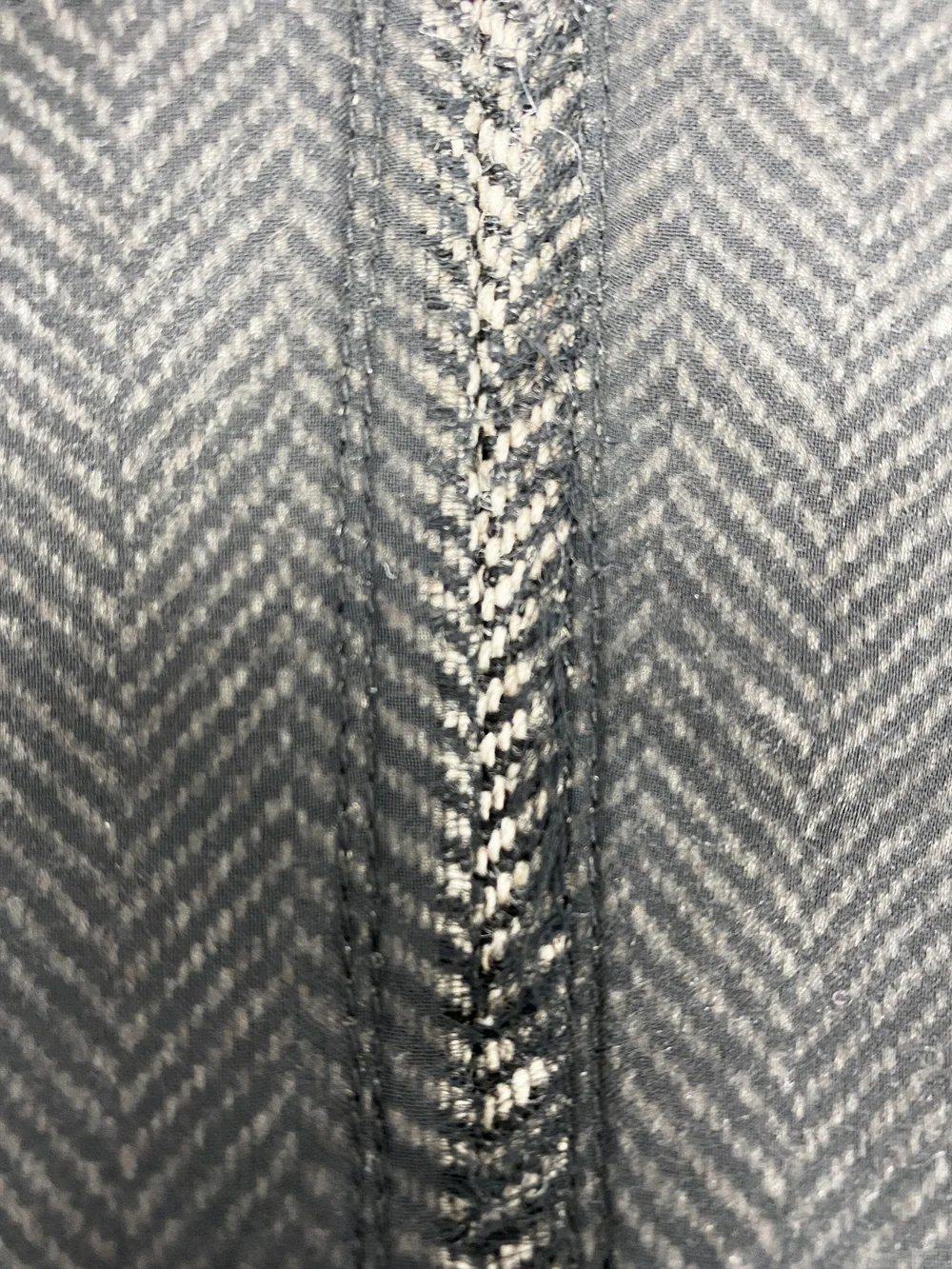 Maison Martin Margiela F/W 2004 chiffon overlay herringbone coat