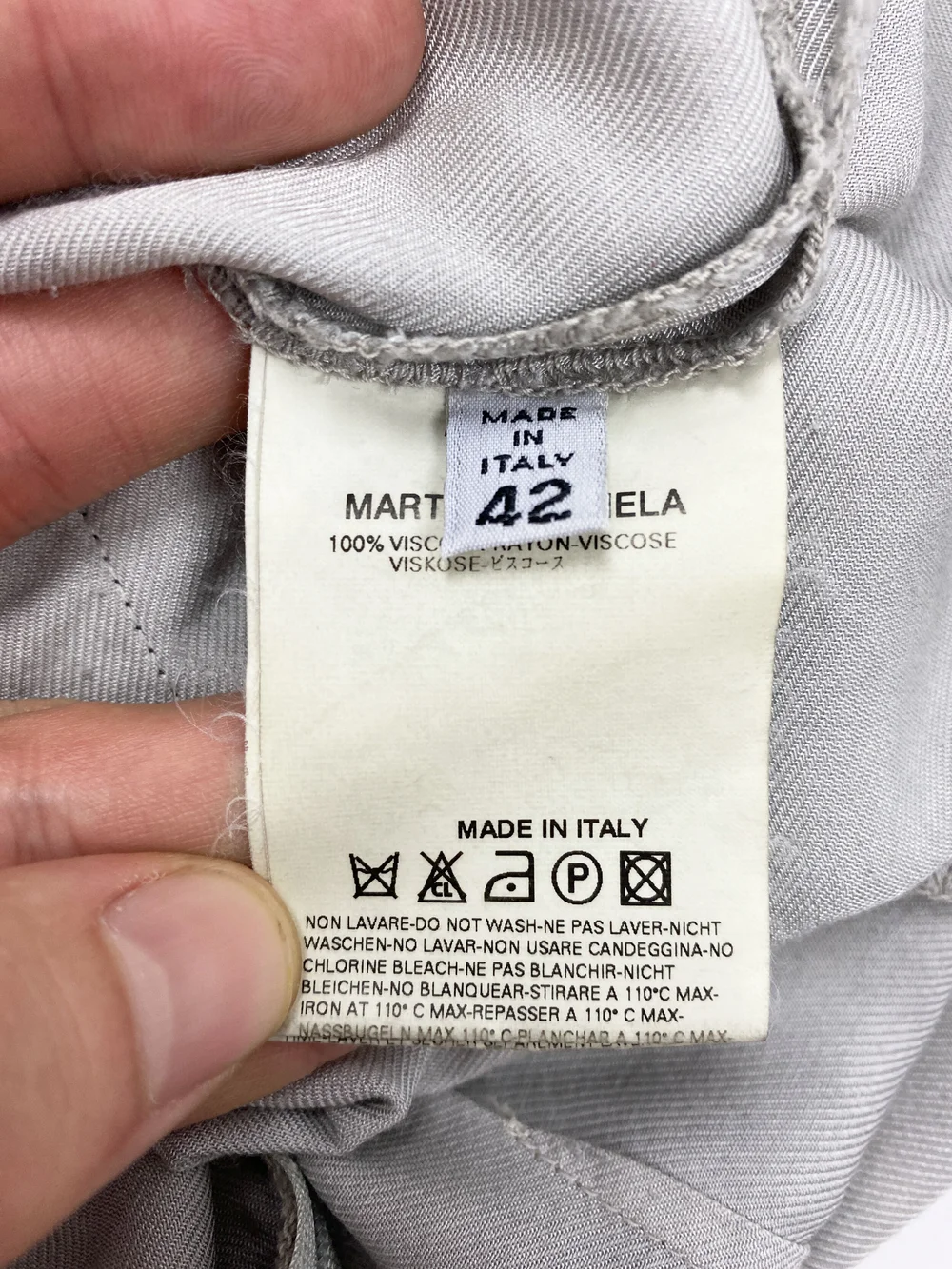 Maison Martin Margiela S/S 2003 hitched up ombre skirt