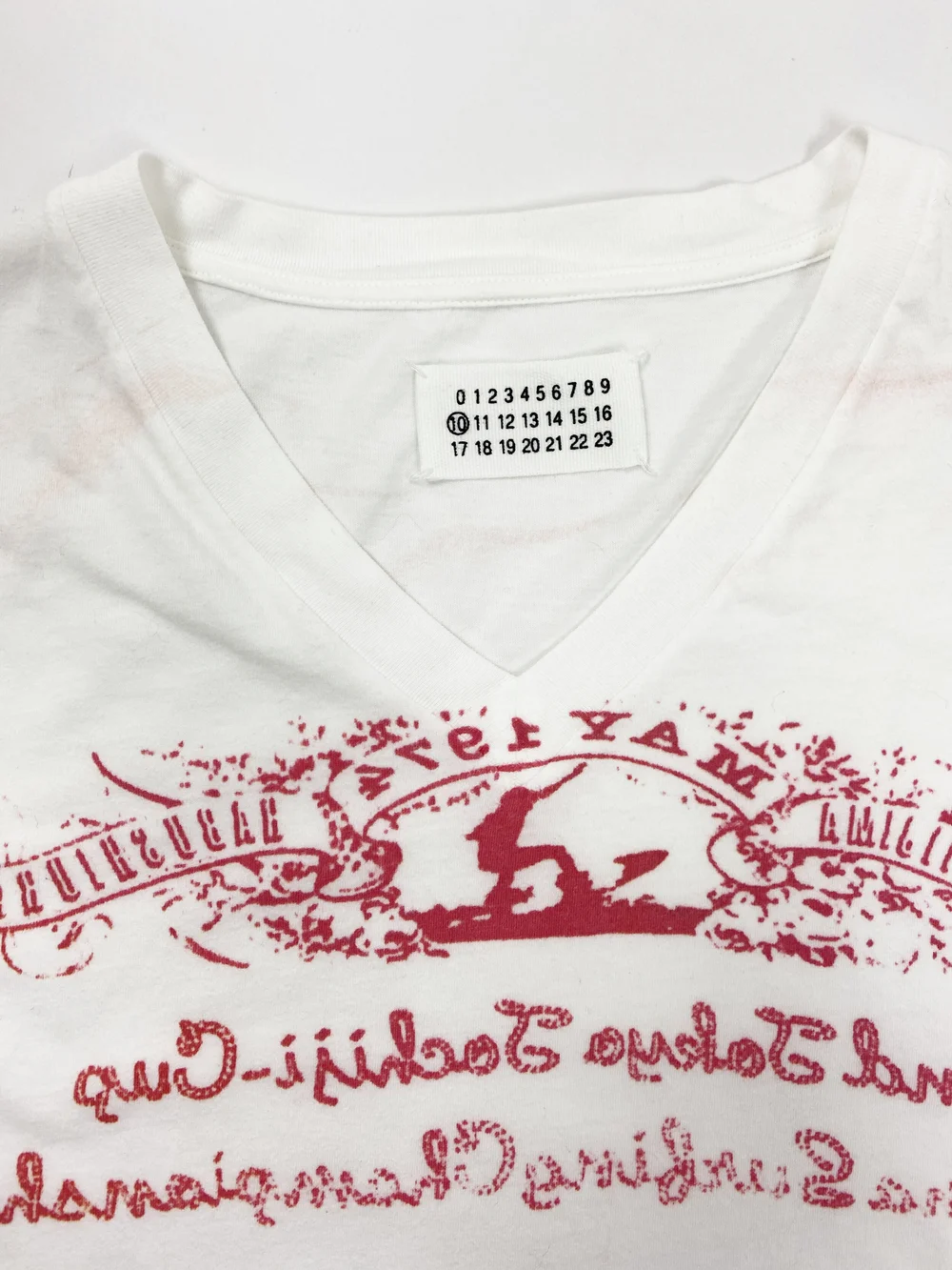 Maison Martin Margiela S/S 2006 inside out print t-shirt — JAMES