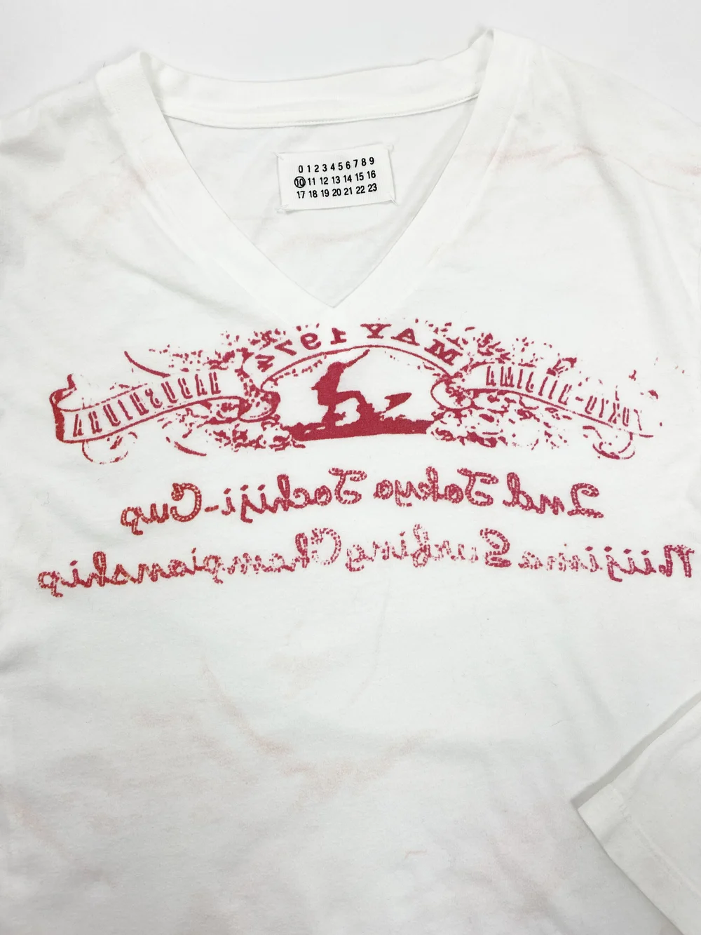 Maison Martin Margiela S/S 2006 inside out print t-shirt — JAMES