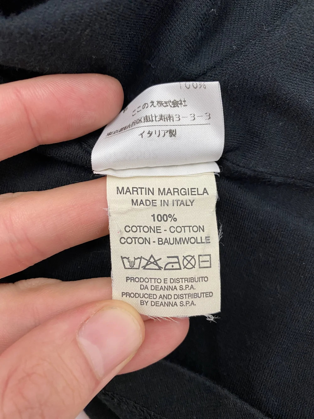 maison martin margiela 03SS 本人期 Maison Martin Margiela S/S 2003 cutout inside out tshirt — JAMES