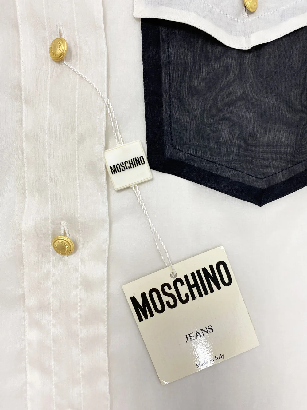 Moschino 90s sheer silk western style shirt — JAMES VELORIA