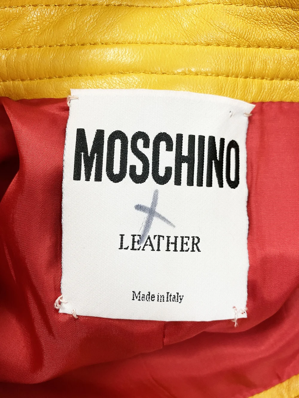 Moschino 90s Mickey Mouse gloves leather skirt — JAMES VELORIA