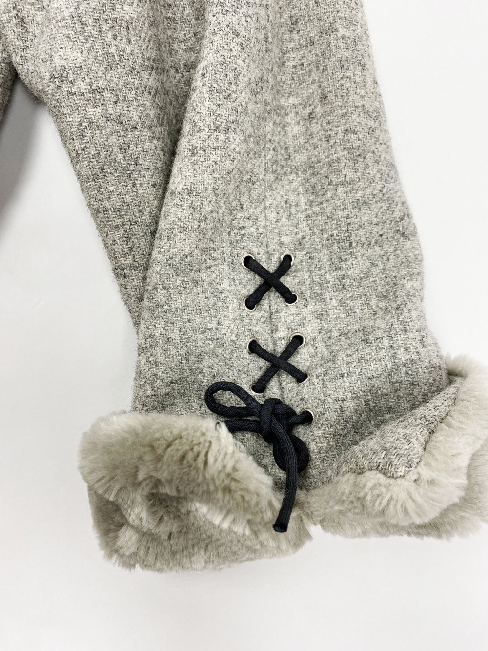 Thierry Mugler 90s faux fur trim coat — JAMES VELORIA