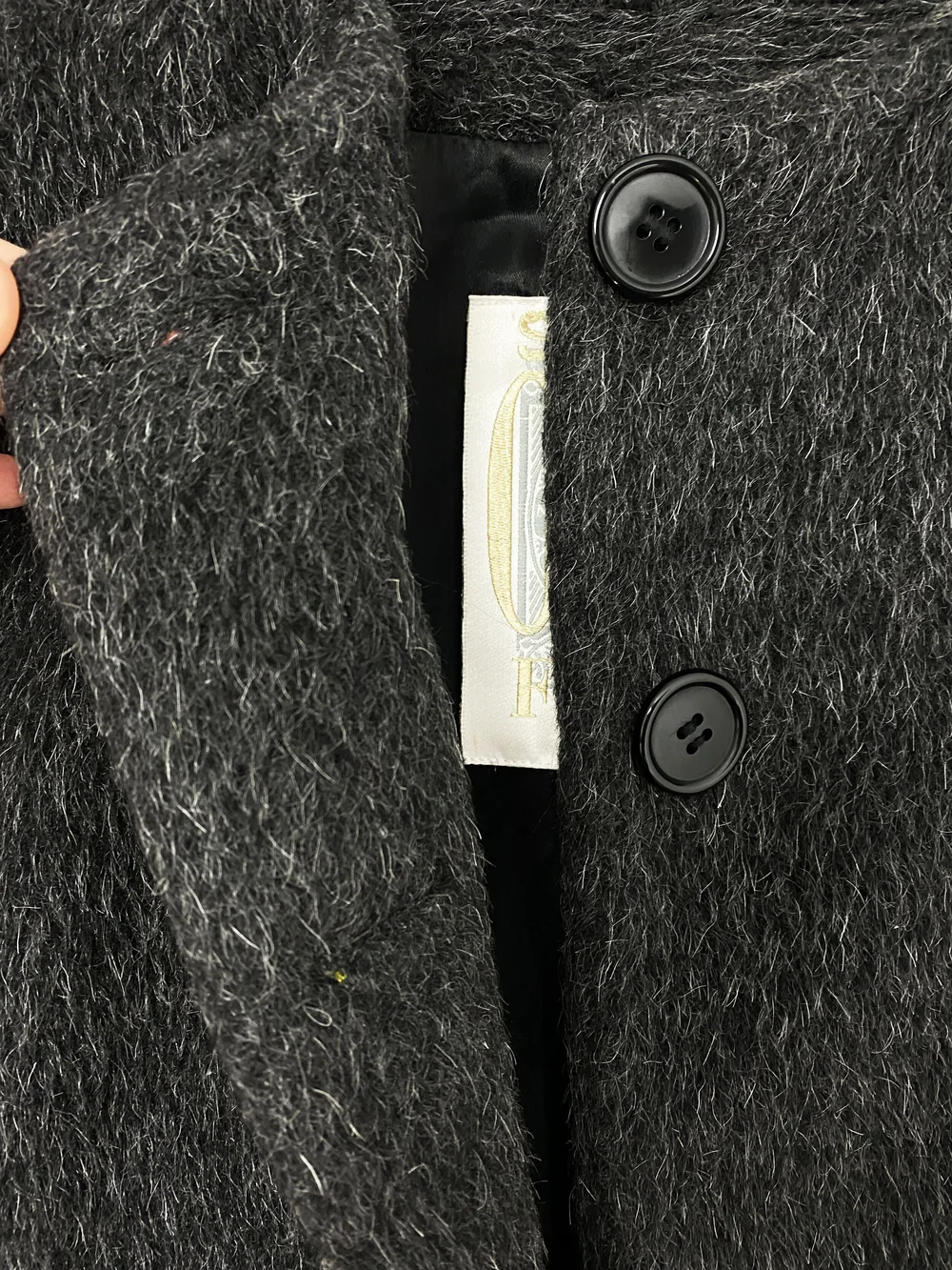 Gianfranco Ferre 90s alpaca scarf coat — JAMES VELORIA