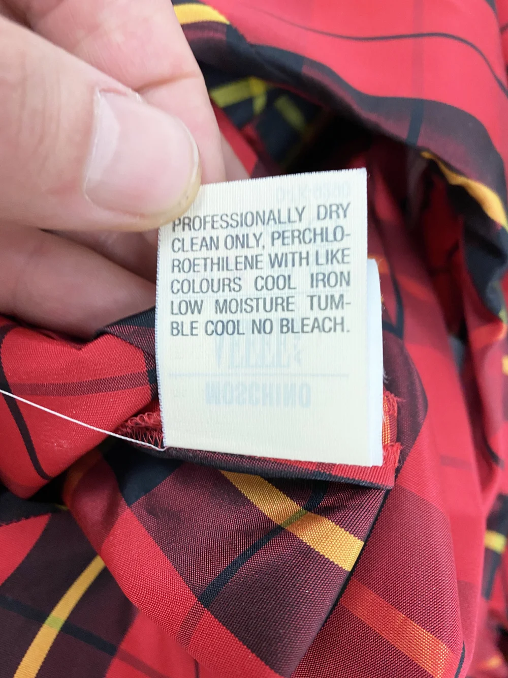 Moschino 90s plaid dress with tulle skirt — JAMES VELORIA