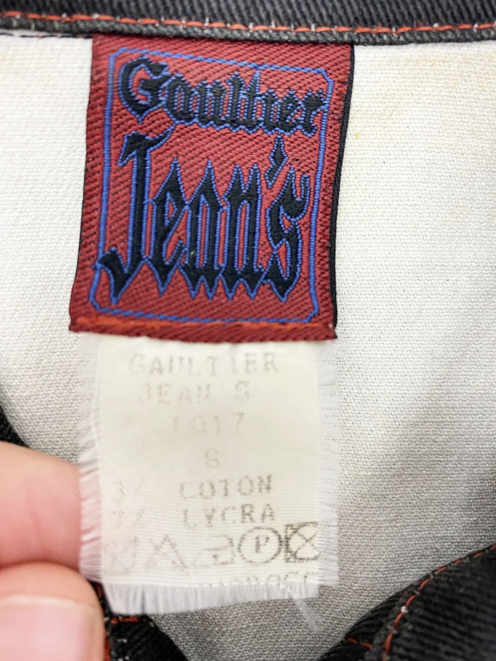 Jean Paul Gaultier trompe l'oeil jeans print jacket — JAMES VELORIA