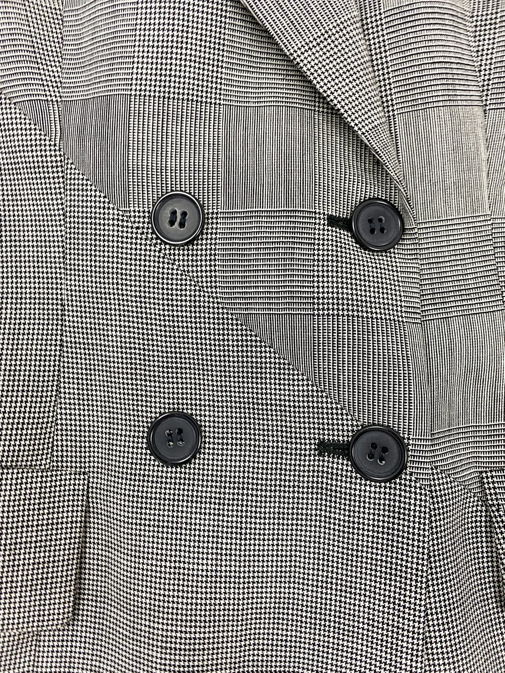 Alexander Mcqueen ジャケット Alexander McQueen S/S 1998 patchwork houndstooth jacket — JAMES