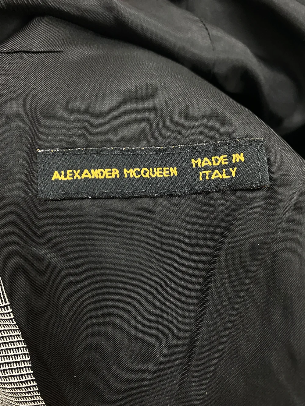 Alexander McQueen S/S 1998 patchwork houndstooth jacket — JAMES