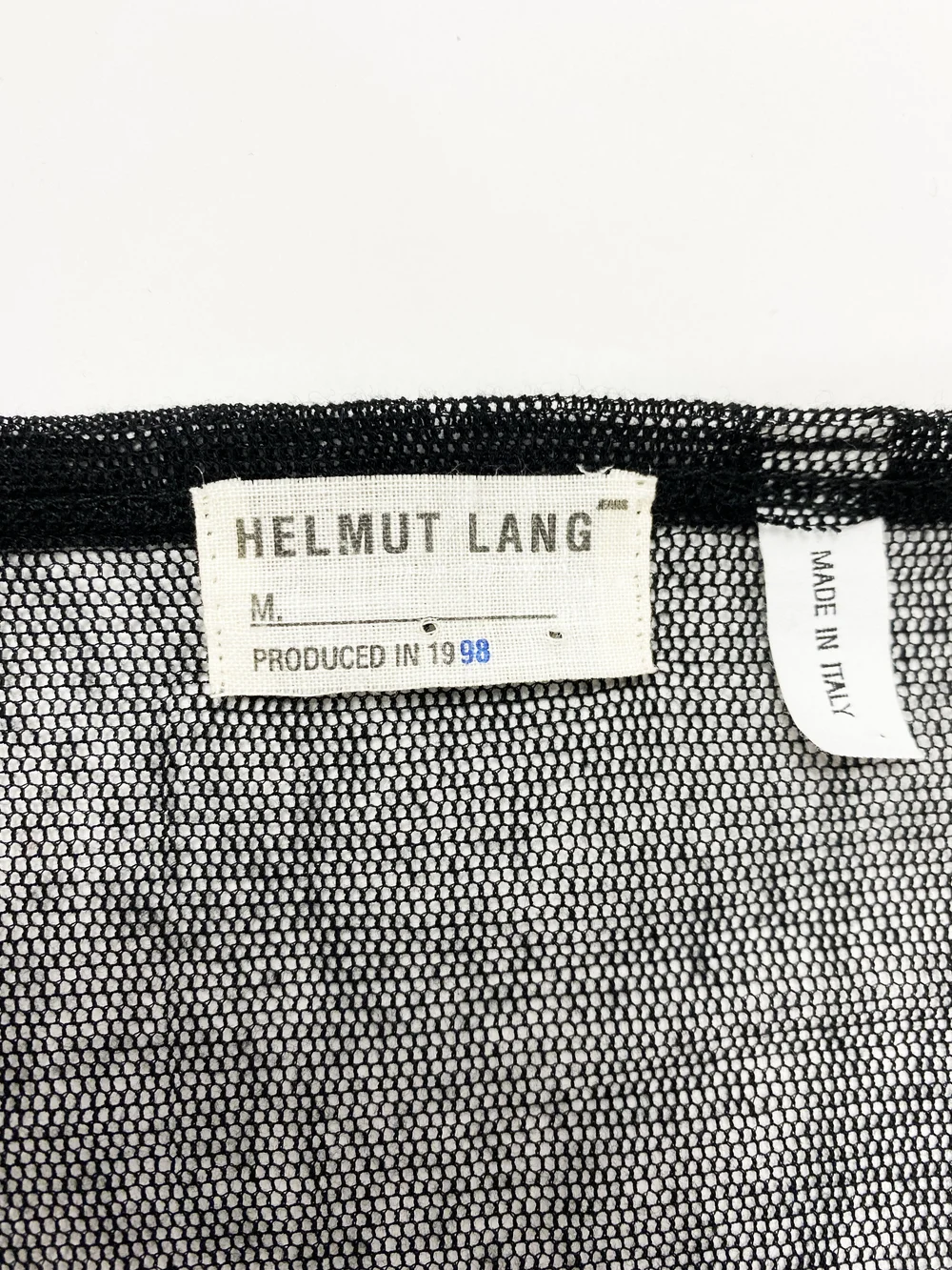 Helmut Lang S/S 1998 mesh t-shirt — JAMES VELORIA