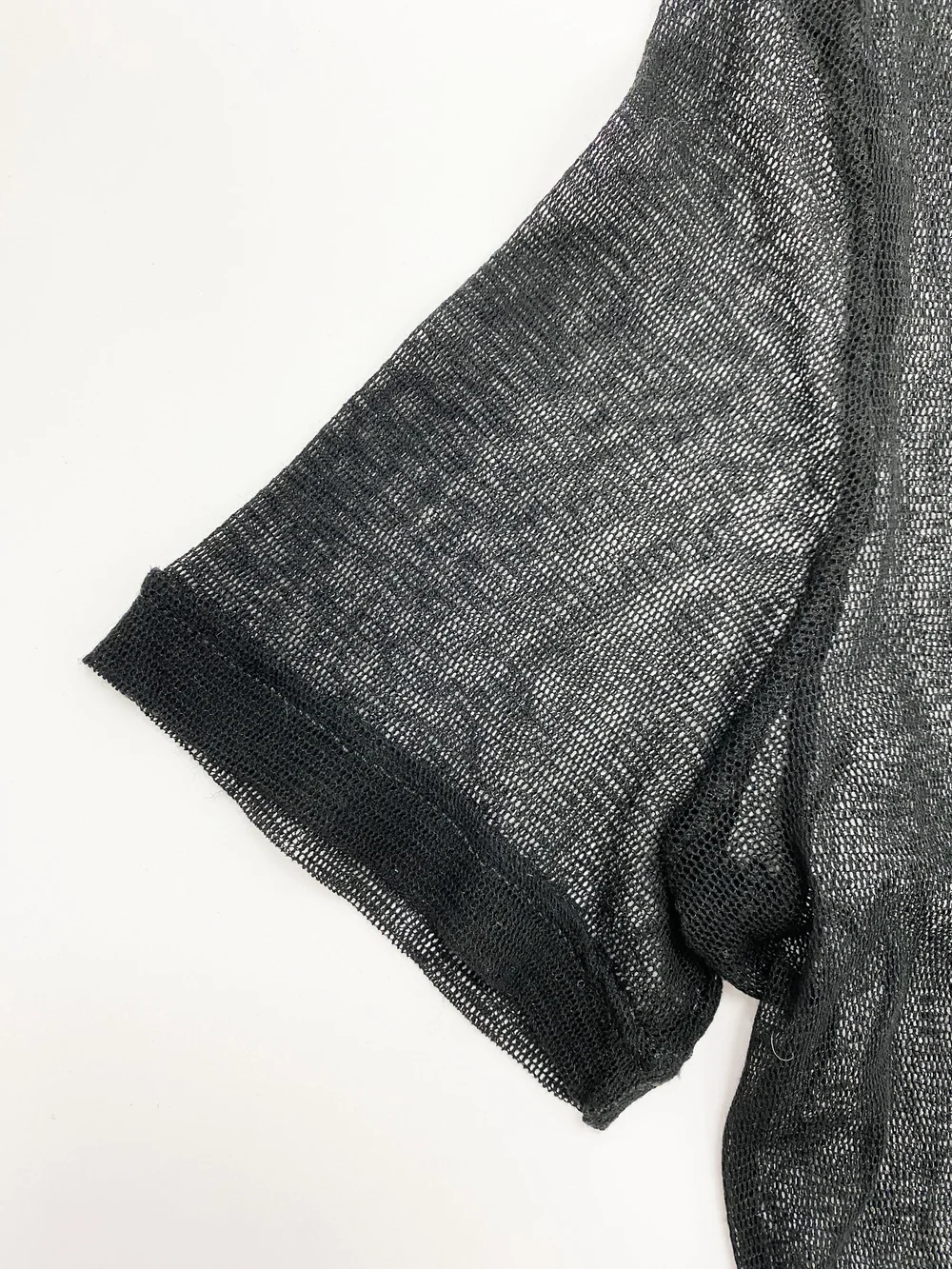 トップス helmut lang mesh knit archive Helmut Lang 1998 Cotton-blend Mesh Slim T-Shirt – ENDYMA