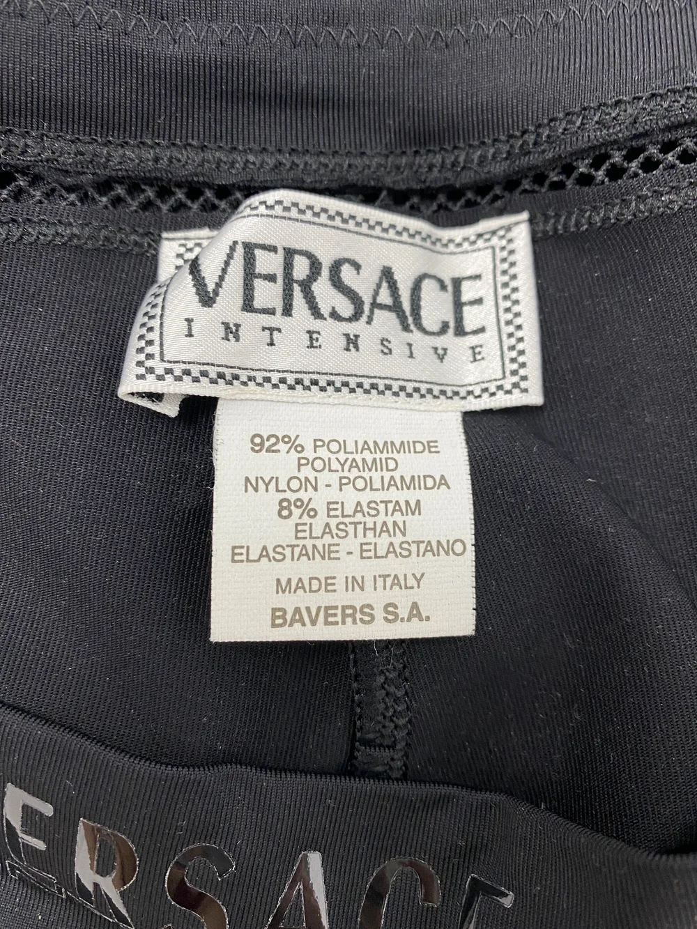 トップス gianni versace Y GIANNI VERSACE black leather pants w/ gold stitch size IT 42 from