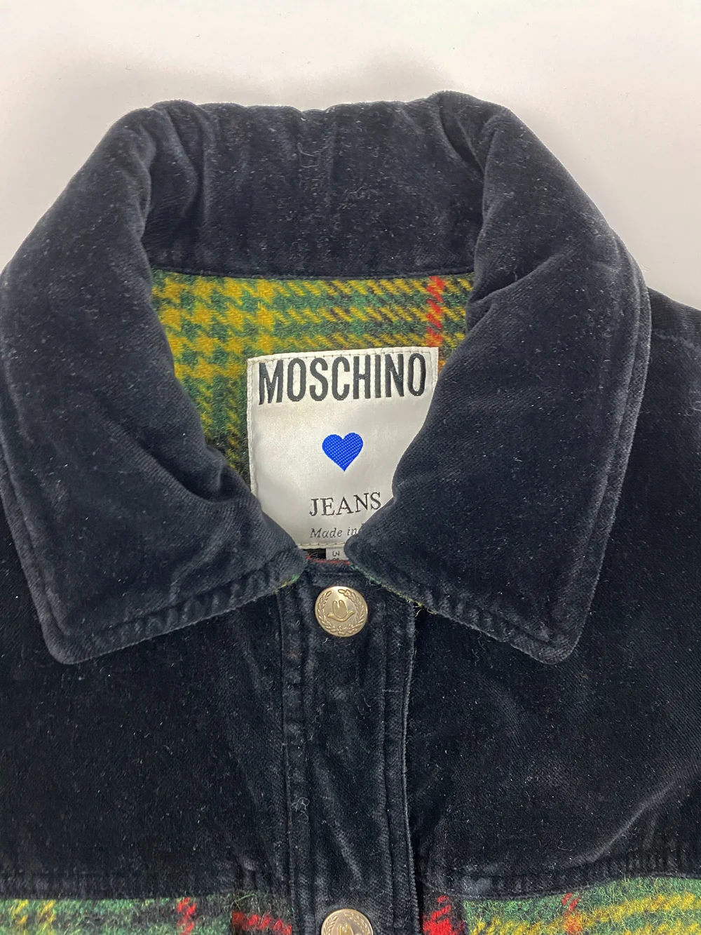 Moschino 90s plaid fringe jacket — JAMES VELORIA
