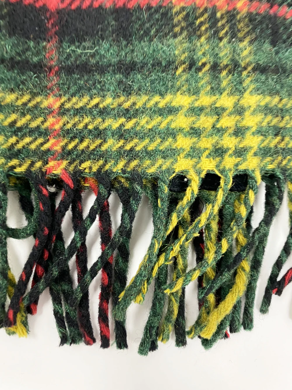 Moschino 90s plaid fringe jacket — JAMES VELORIA