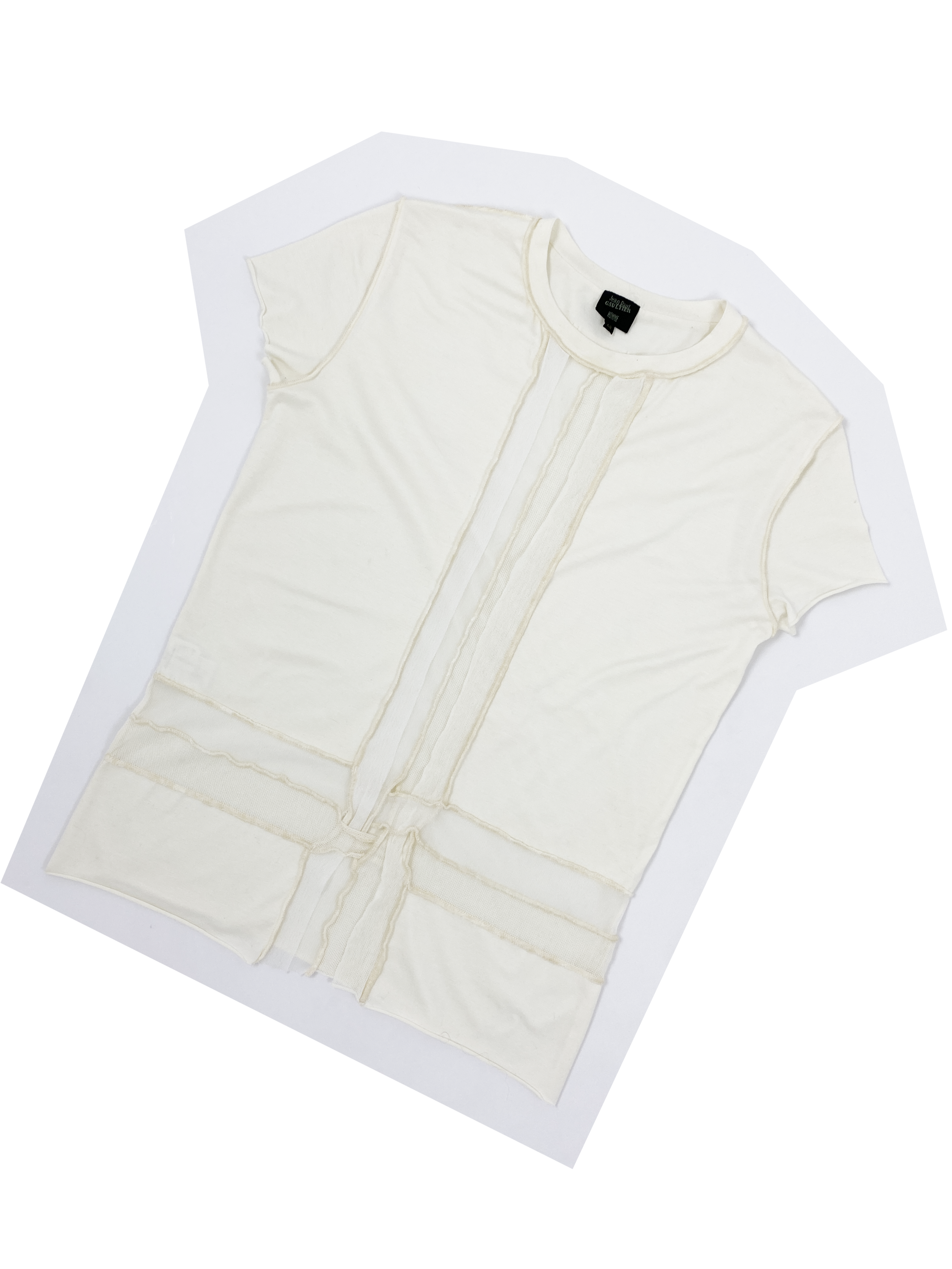 Jean Paul Gaultier mesh panel t-shirt