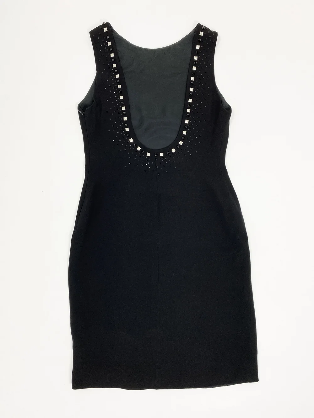 blue dress for baby girl Versace Spring 1997 Runway Black Lace Bodice Dress  Studded Petals Vintage