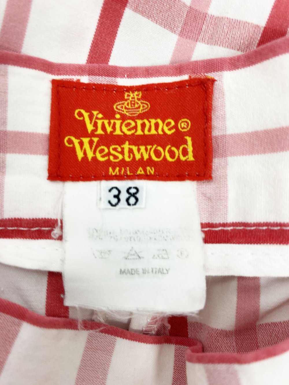 Vivienne Westwood 90s red plaid pants — JAMES VELORIA