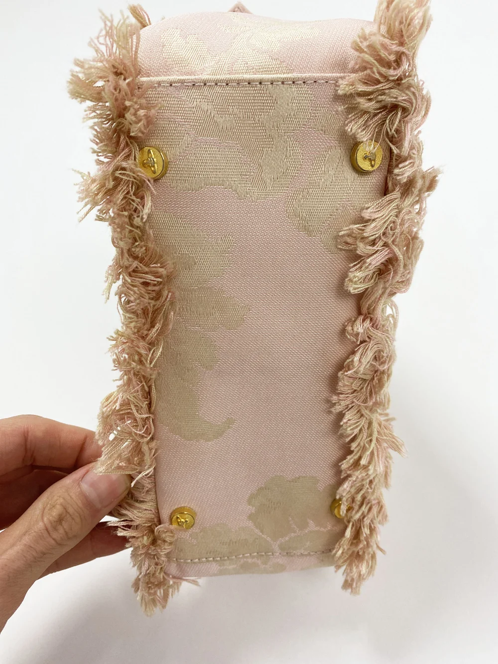 Vivienne Westwood pink fringe mini bag — JAMES VELORIA