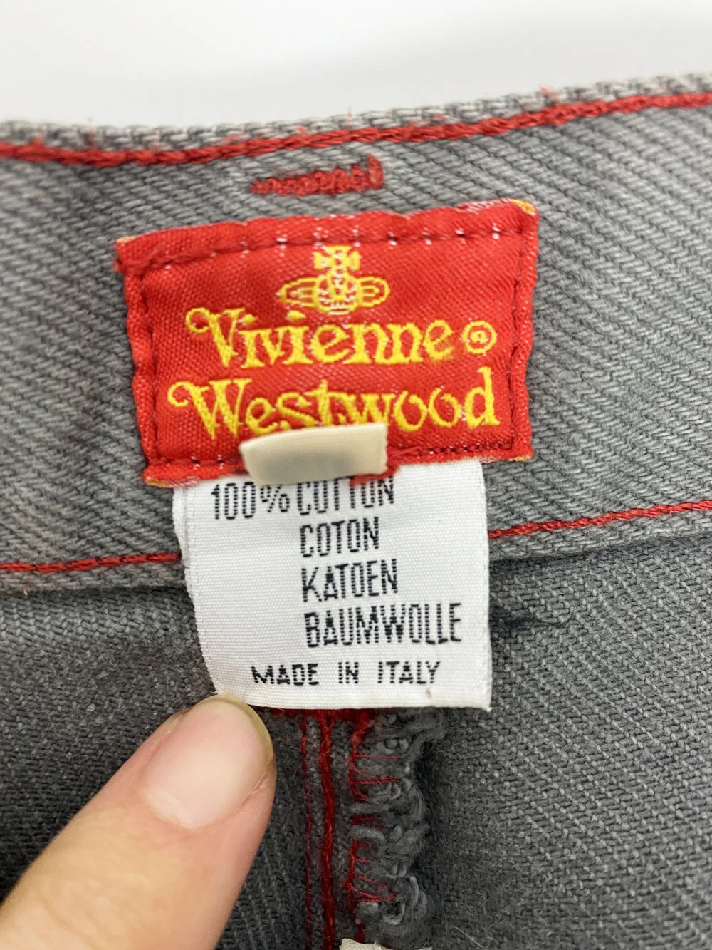 Vivienne Westwood 90s gray jeans — JAMES VELORIA