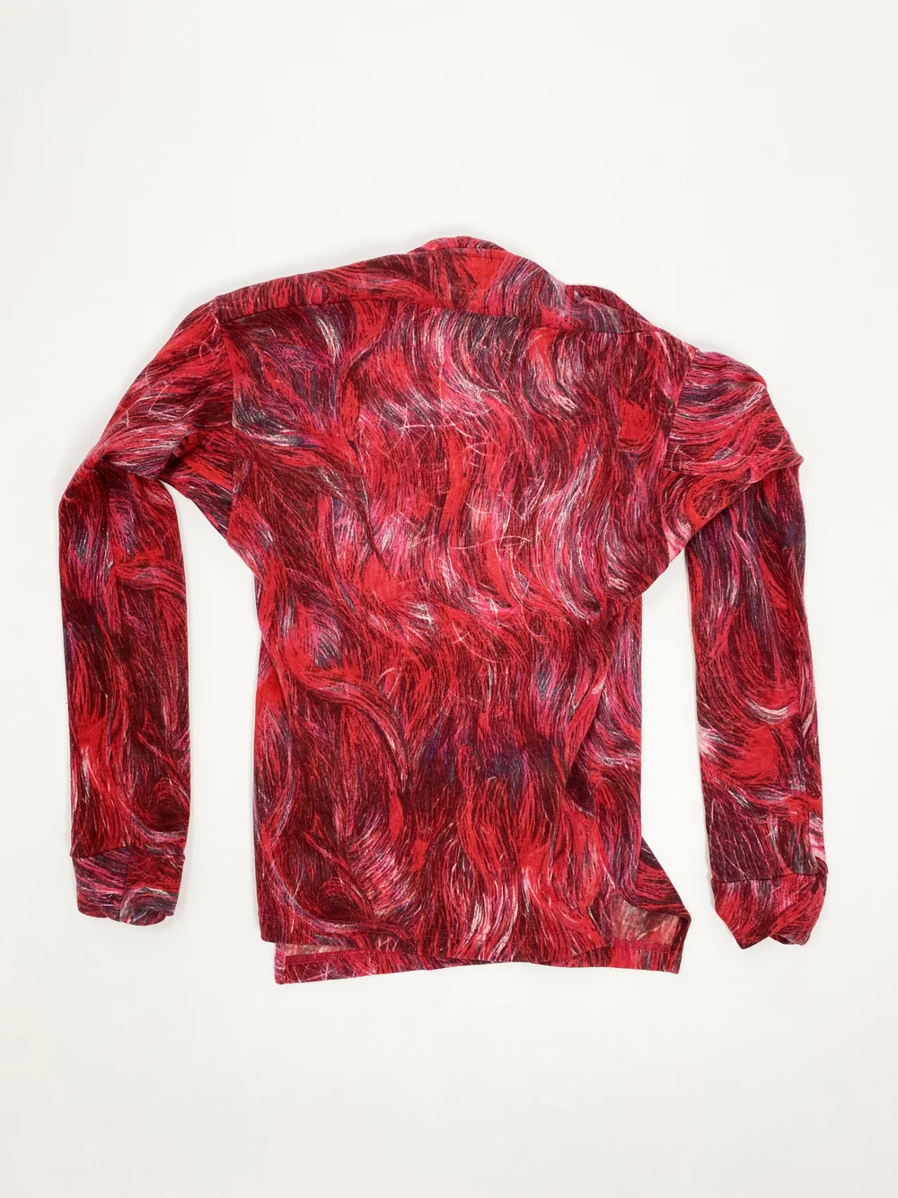 Vivienne Westwood 1999 red hair print sweater — JAMES VELORIA