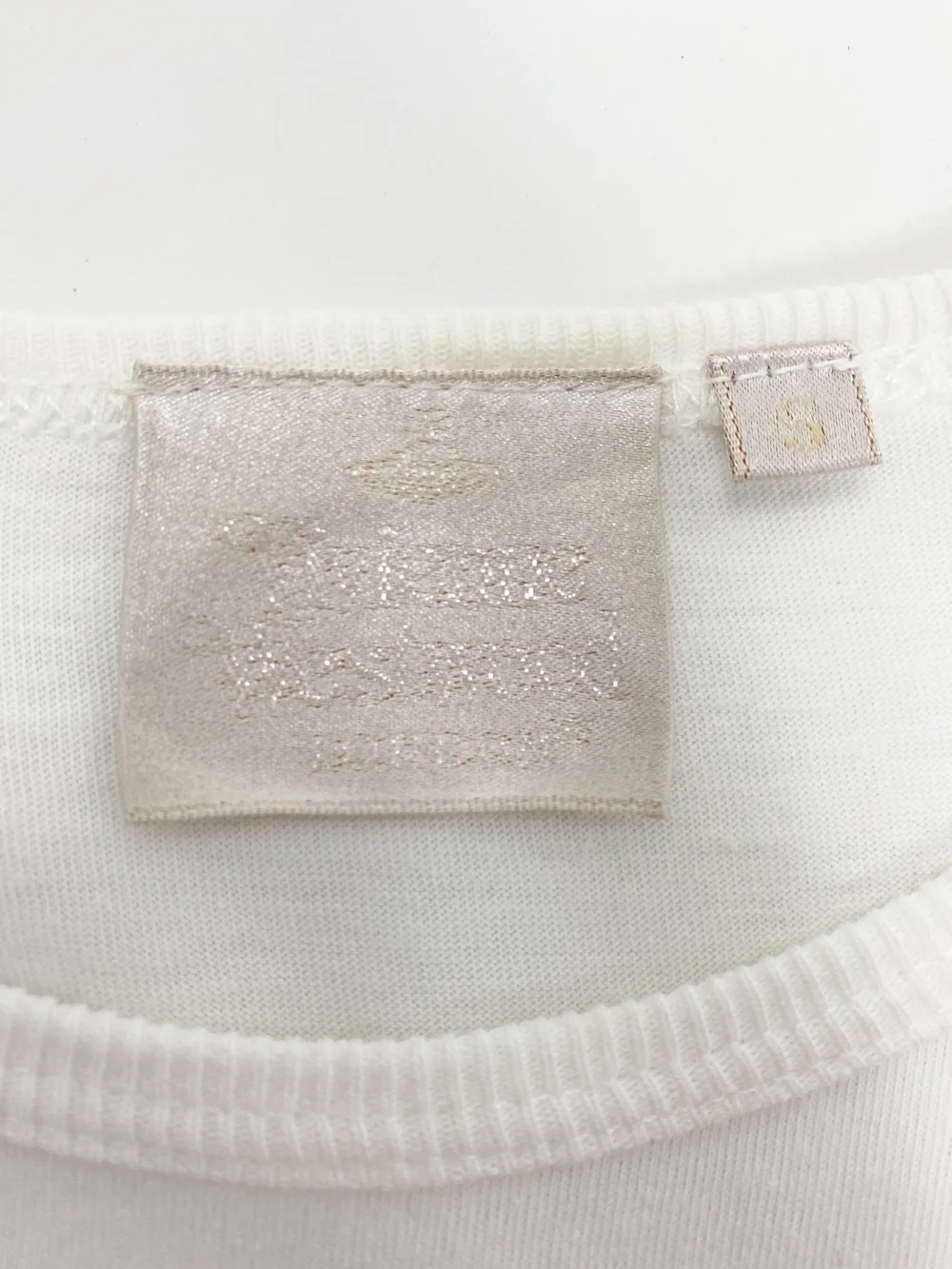 Vivienne Westwood S/S 1997 vive la bagatelle peach t-shirt — JAMES