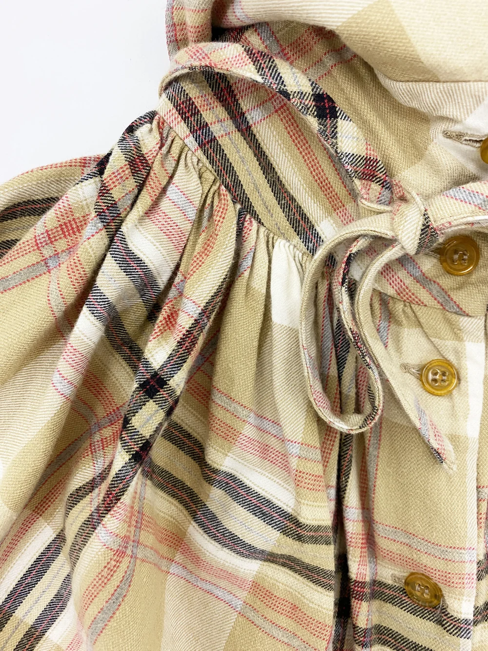 Vivienne Westwood 90s plaid avant garde shirt dress  JAMES VELORIA