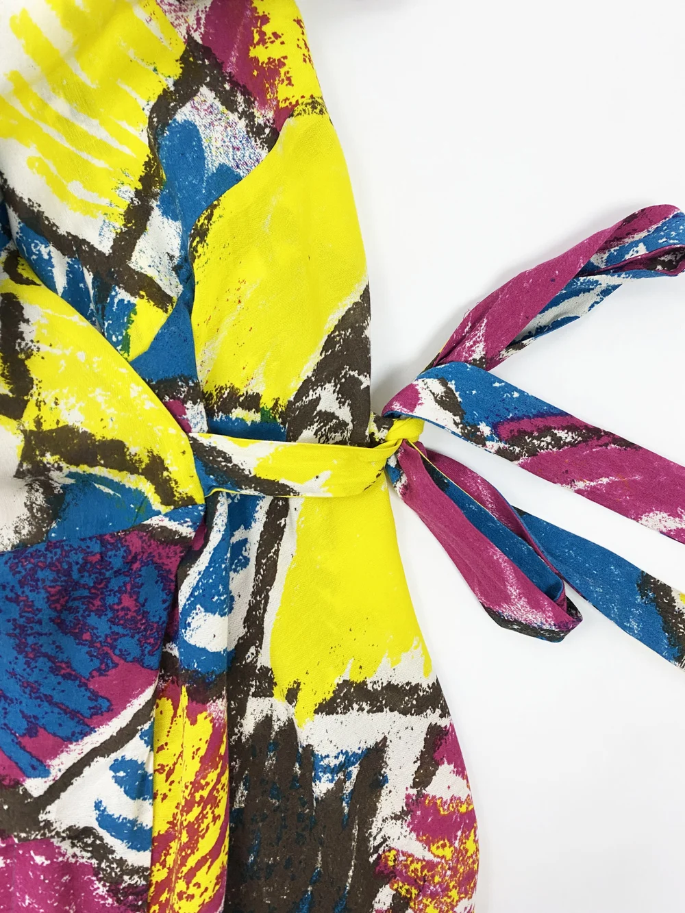 Vivienne Westwood Fluo Oxford Vintage s/s 2007 Vivienne Westwood S/S 2007 colorful wrap dress — JAMES VELORIA main image 2